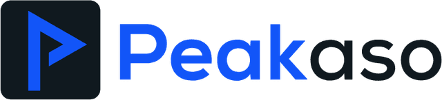 Peakaso logo dark version — for use on light backgrounds